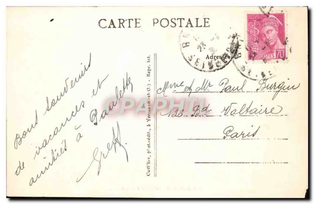 Villecresnes (S.-et-O.) — O Lago — Cuvillier, fot. em VILLECRESNES - Verso