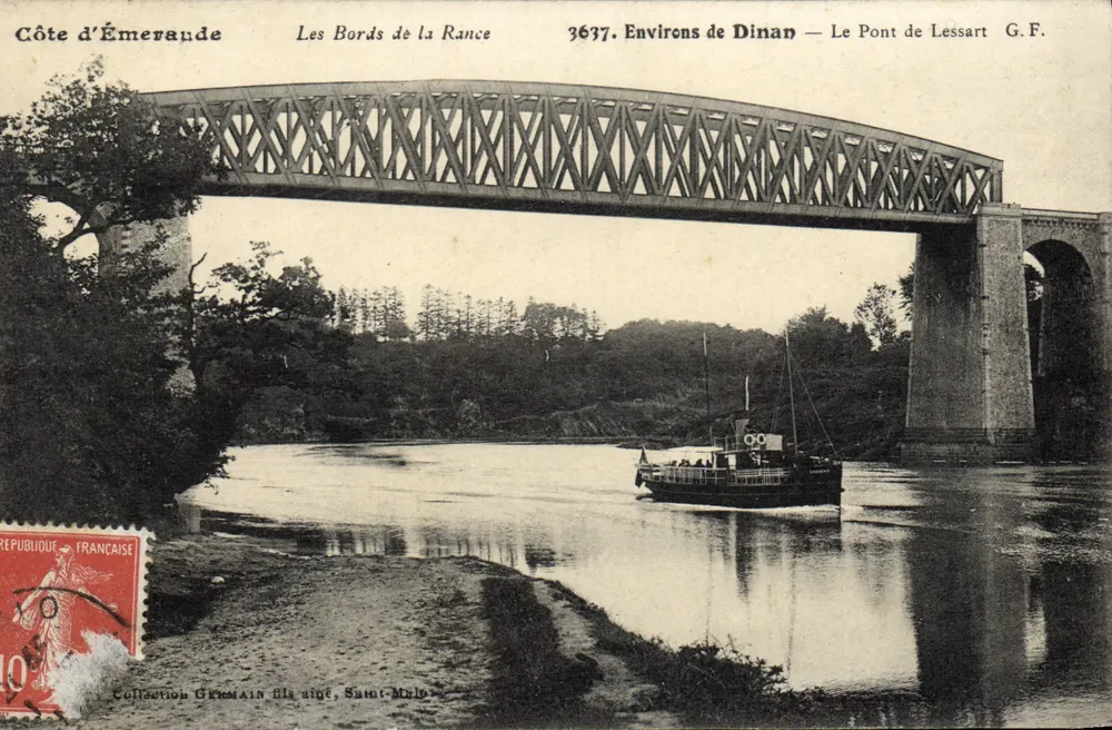 As margens da Rance — O Ponte de Lessart — G.F. — n° 3637 - Frente