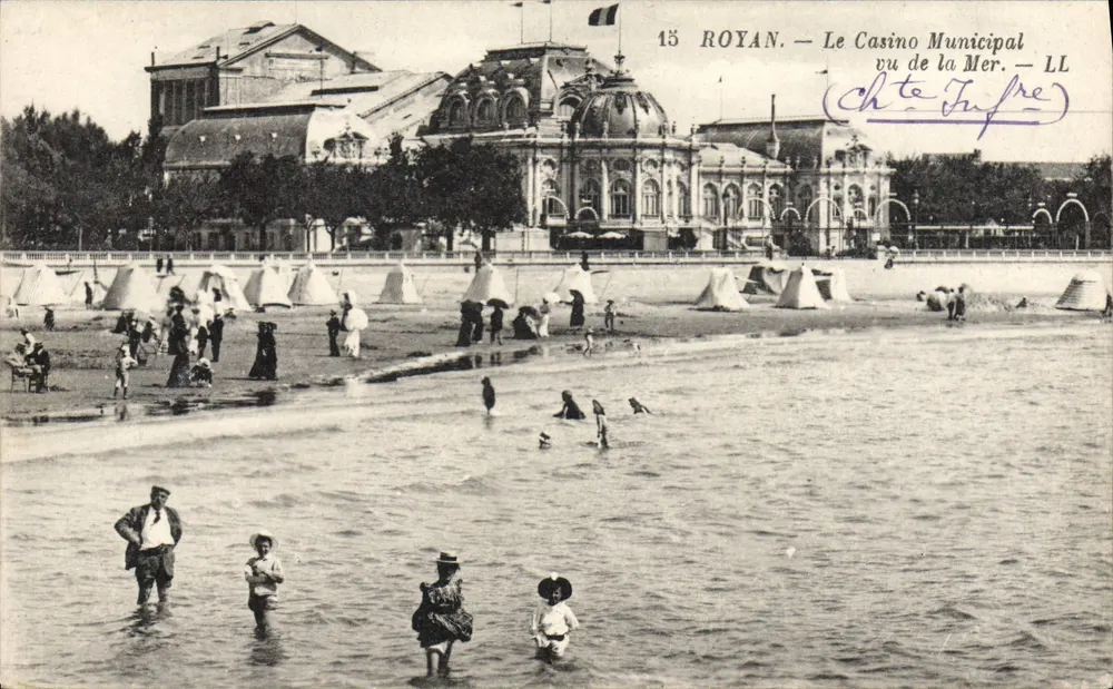 Royan — Ansicht des kommunalen Kasinos vom Meer — LL - Vorderseite