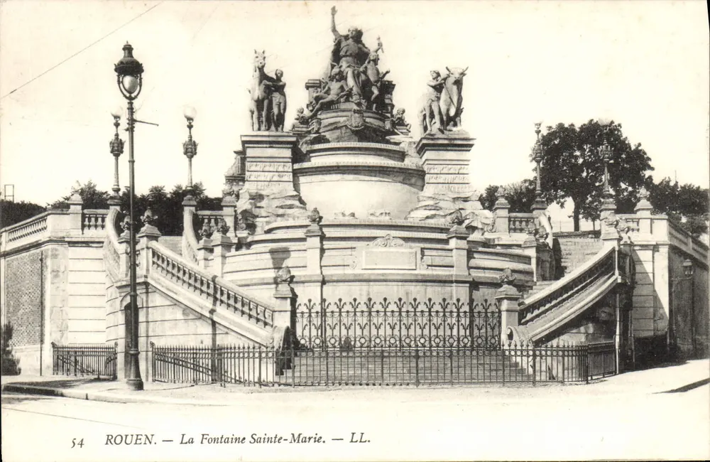 Rouen — La Fontaine Sainte-Marie — LL. n° 54 - Vorderseite
