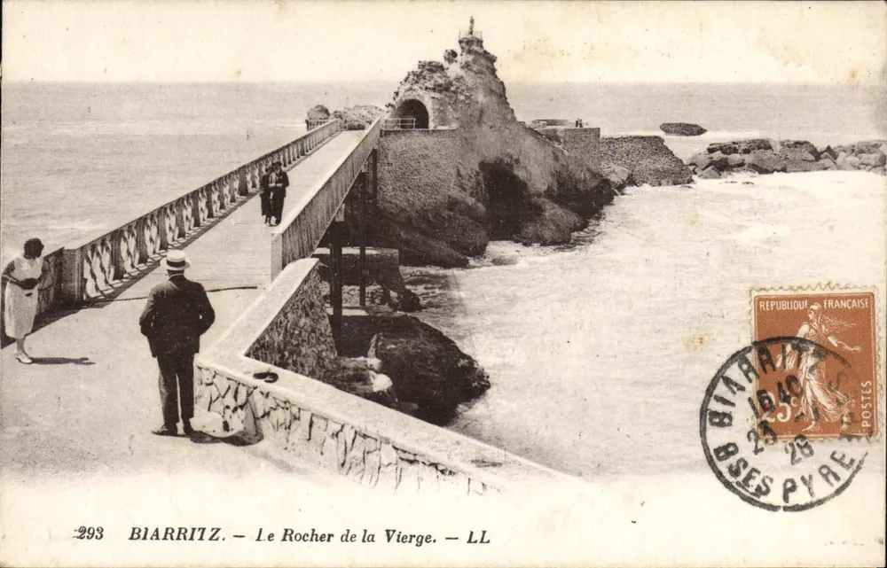 Biarritz — Il Rocher de la Vierge — LL - Recto