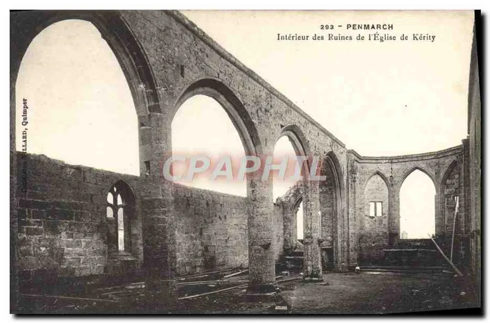 Penmarch — Ruinen der Kirche von Kérity — Illiard, Quimper, n°293 - Vorderseite