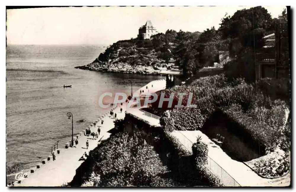 Dinard — Die Promenade der Alliierten und der Punkt Moulinet — Real Photo - Vorderseite