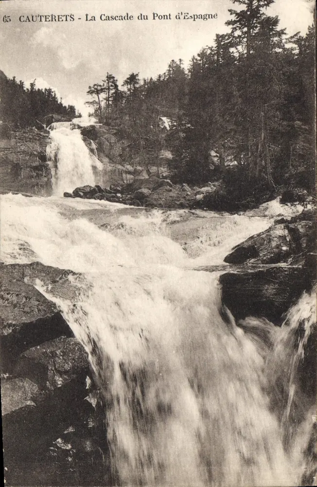 Cauterets - A Cachoeira do Ponte d'Espagne — n° 65 - Frente