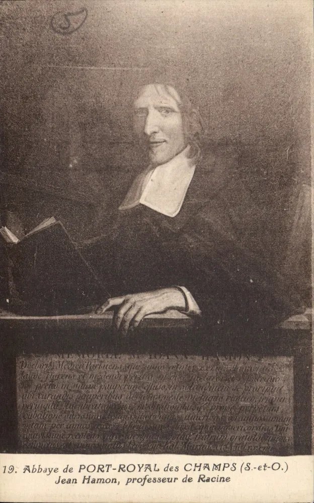 Abtei Port-Royal des Champs — Jean Hamon, Professor von Racine — F. David, Versailles - Vorderseite