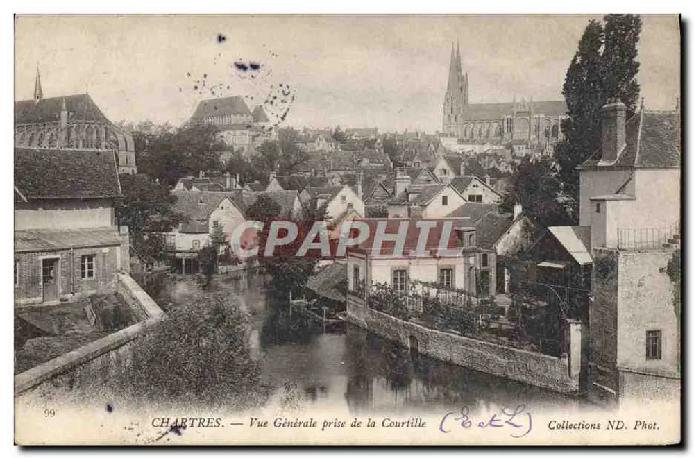 Chartres — Allgemeiner Blick von der Courtille — Collections ND. Phot. - Vorderseite