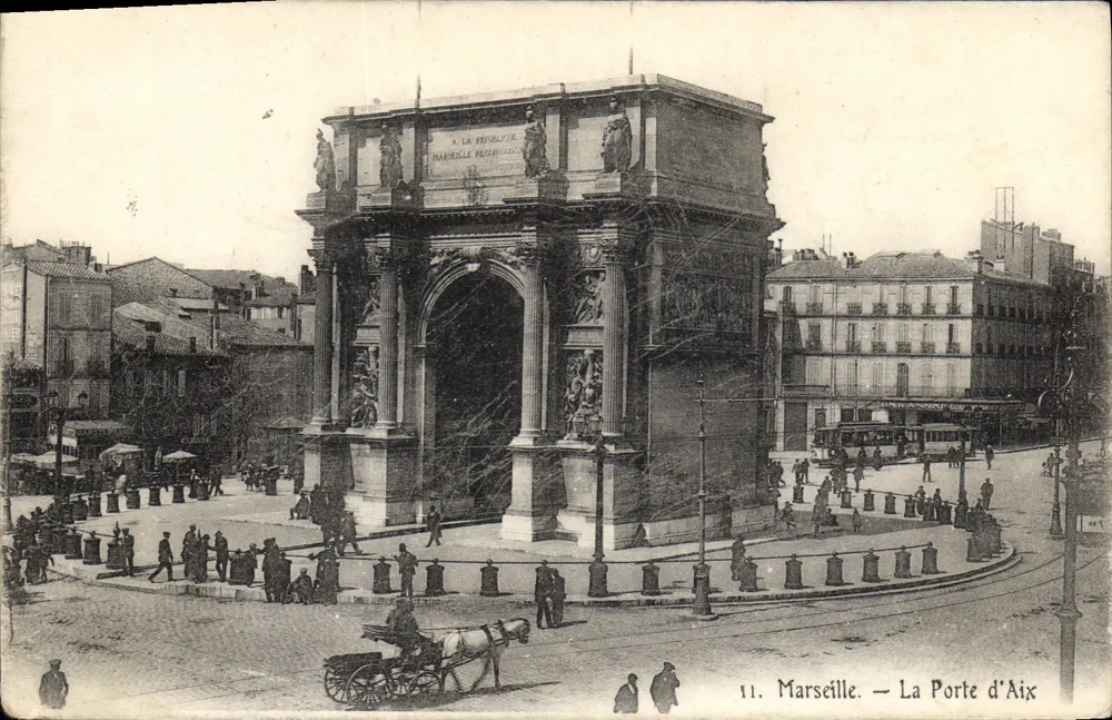 Marseille — A Porta de Aix — Editora: Marseille, n° 11 - Frente