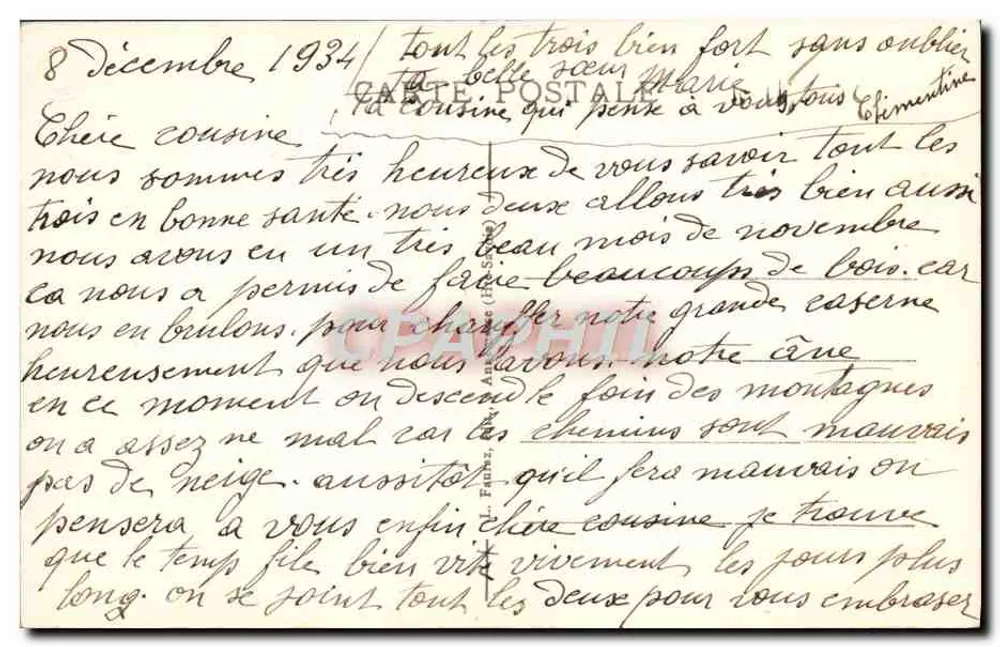 Chamonix-Mont-Blanc — Monumento de Saussure — G.R. 513 - Verso