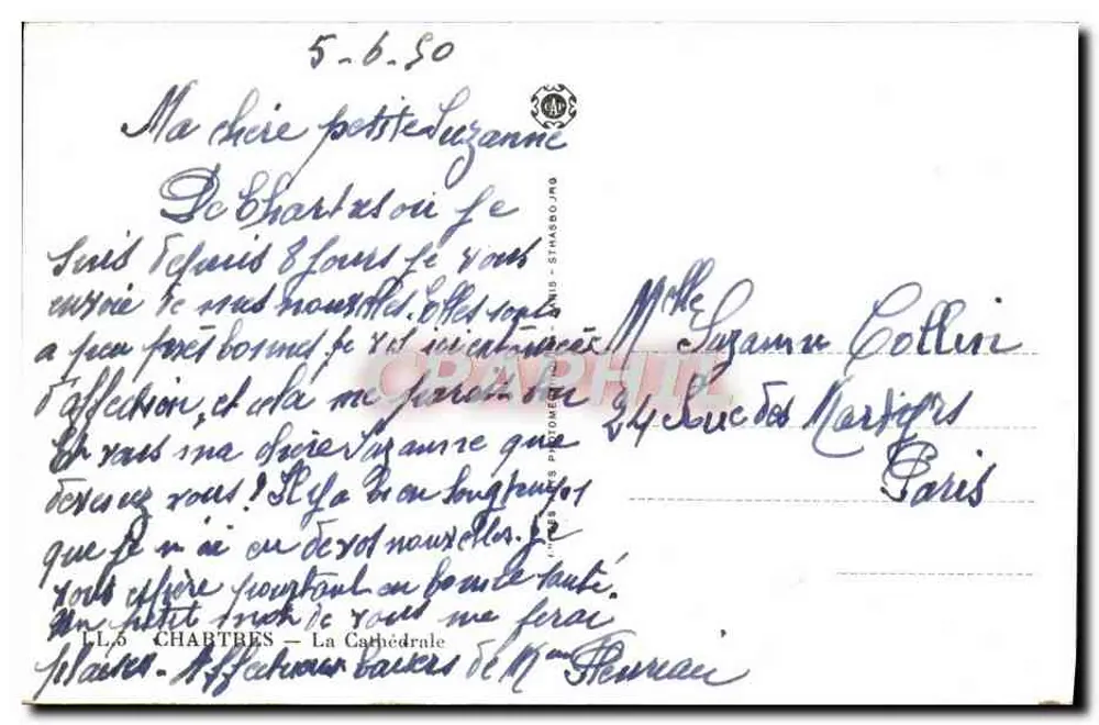 Chartres — A Catedral — editor LL.5 - Verso