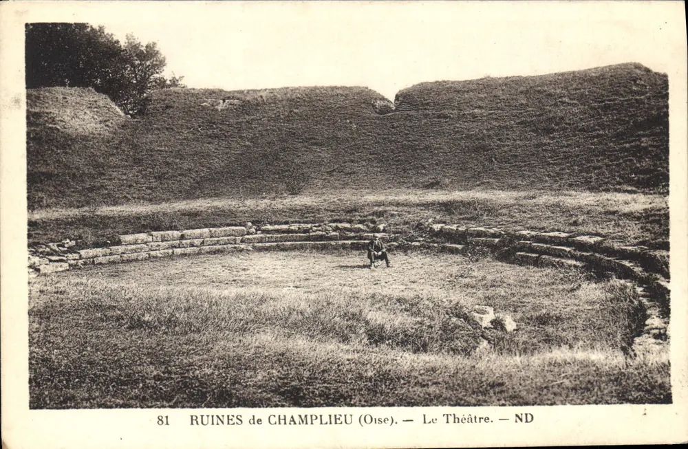 Ruínas de Champlieu (Oise) — O Teatro — ND - Frente