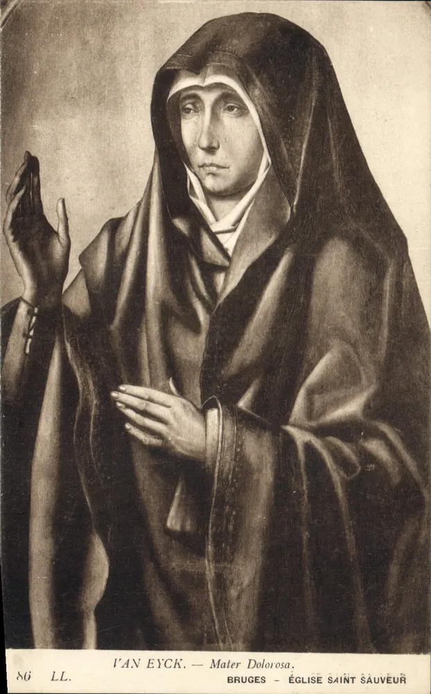 Mater Dolorosa — Brügge — Kirche Saint-Sauveur — Van Eyck - Vorderseite