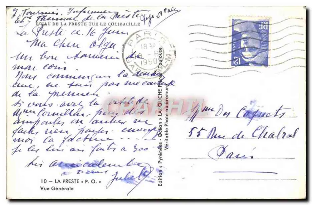 La Preste - Vista Geral — Edição La Ouche - P.O. — n°10 - Verso