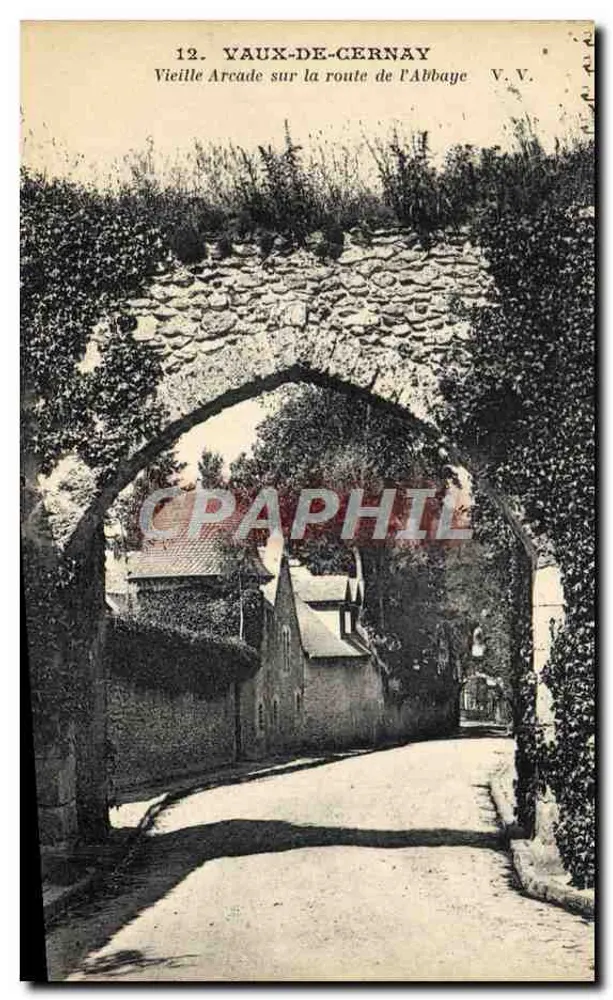 Vaux-de-Cernay — Alte Arcaden auf dem Weg zur Abtei — V.V. - Vorderseite