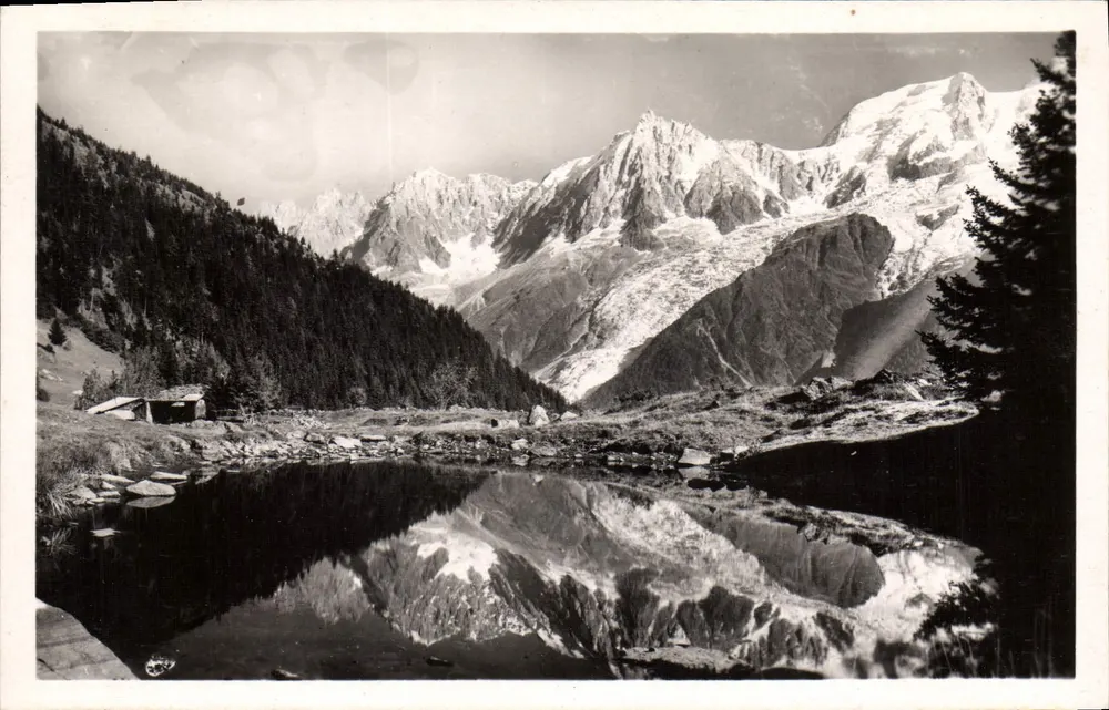Massif do Mont-Blanc — vista de Coupeau — Édition G. Tairini - Frente
