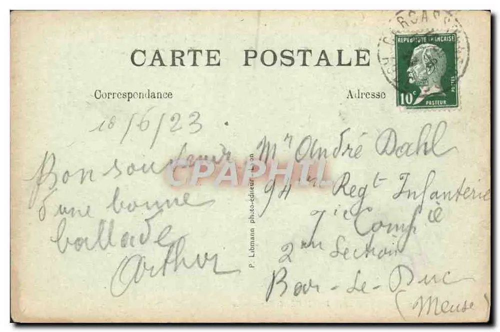 La Cité de Carcassonne — La Tour Vingothè — P. Libmann fotógrafo-editor - Reverso