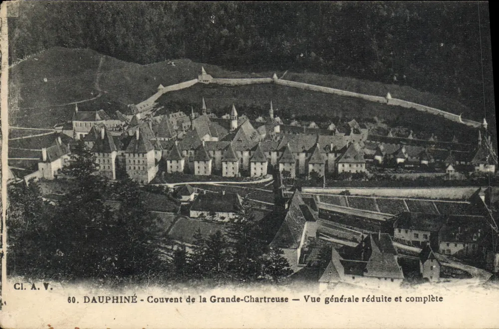 Dauphiné - Kloster Grande-Chartreuse - Reduzierte und vollständige allgemeine Ansicht — CI. A. V. n°60 - Vorderseite