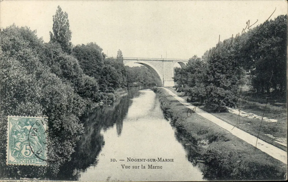 Nogent-sur-Marne — Aussicht über die Marne — P. Marmuse, Paris - Vorderseite