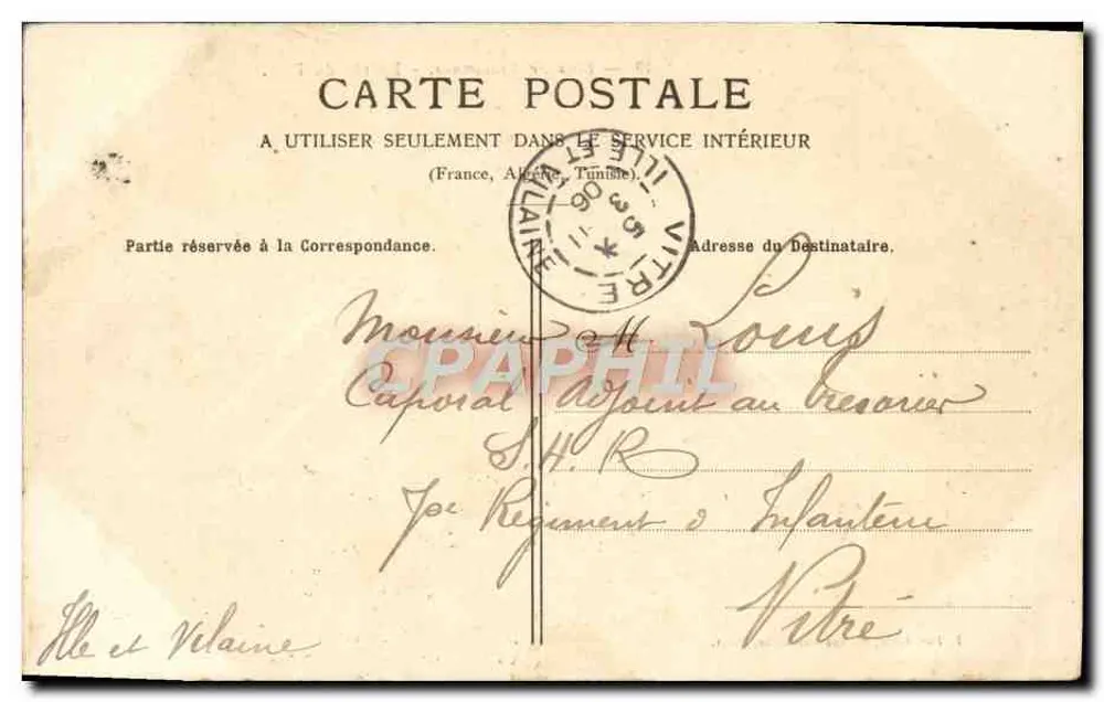 Wald von Vincennes - Eingang zum Wald — E. Pouydebat, rue Faidherbe, Paris - Rückseite
