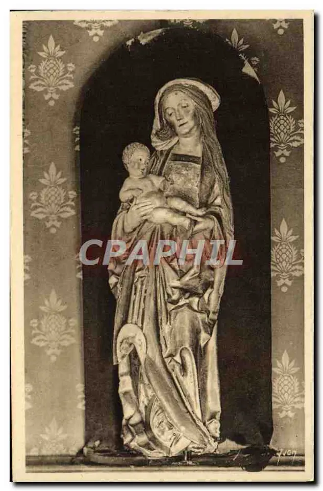 Château de Langeais — Die vergoldete Holzmadonna (14. Jahrhundert) — Les Éditions d'Art AVON - Vorderseite