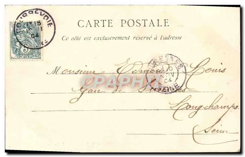 Bois de Boulogne - Tor des Schlosses Bagatelle — C. L. C. n°503 - Rückseite