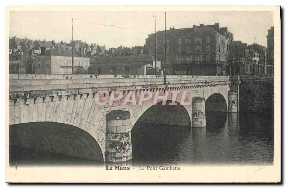 Le Mans - O Pont Gambetta — editor desconhecido, n°4 - Frente