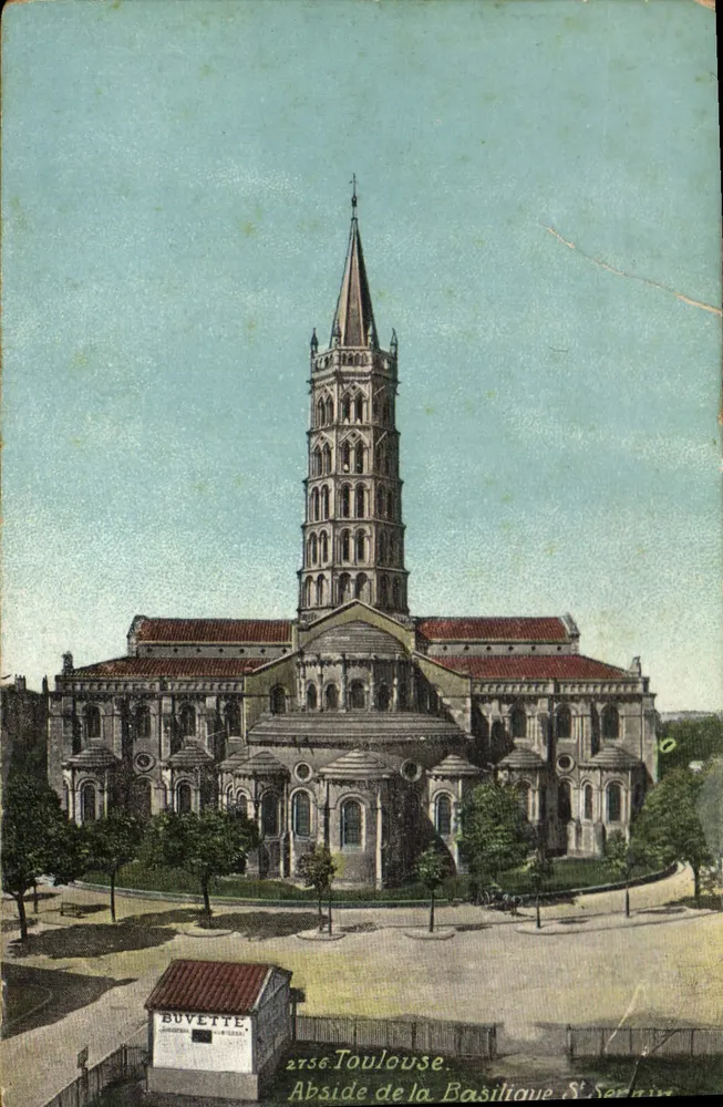 Abside da Basílica São Sernin — Toulouse — Edição Lasouche Frères - Frente