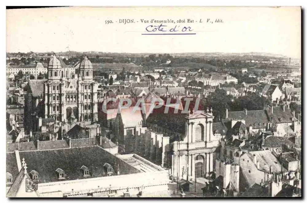 Dijon - Vista geral, lado Leste - L. V., editor - Frente