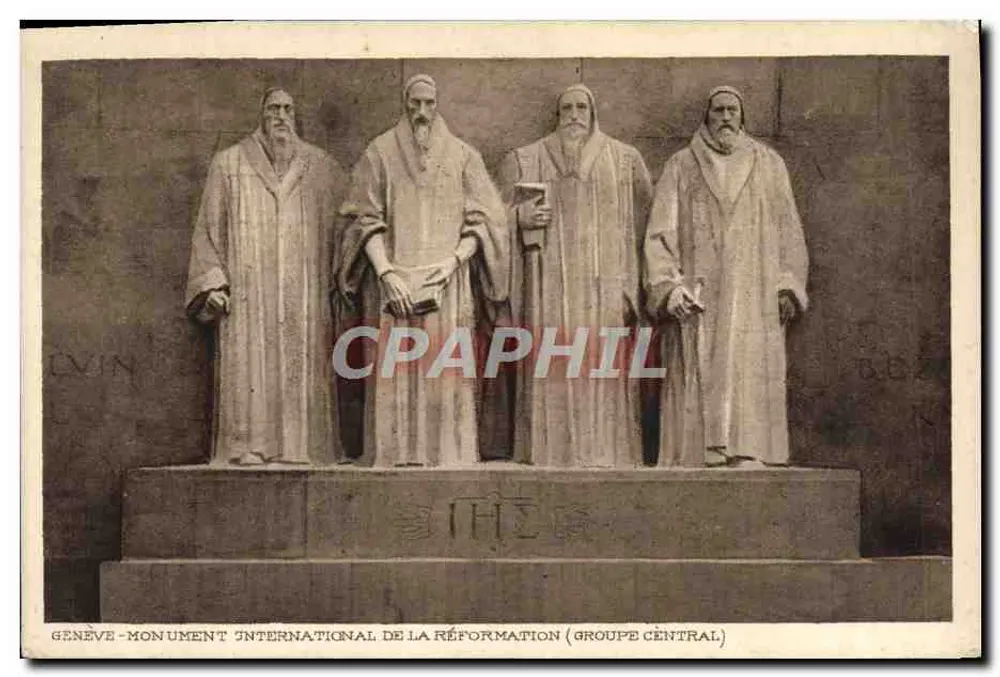 Genf - Internationales Reformationsdenkmal (Zentralgruppe) — Verlag Edition Photoglob, Zürich, Nr. 2431 - Vorderseite