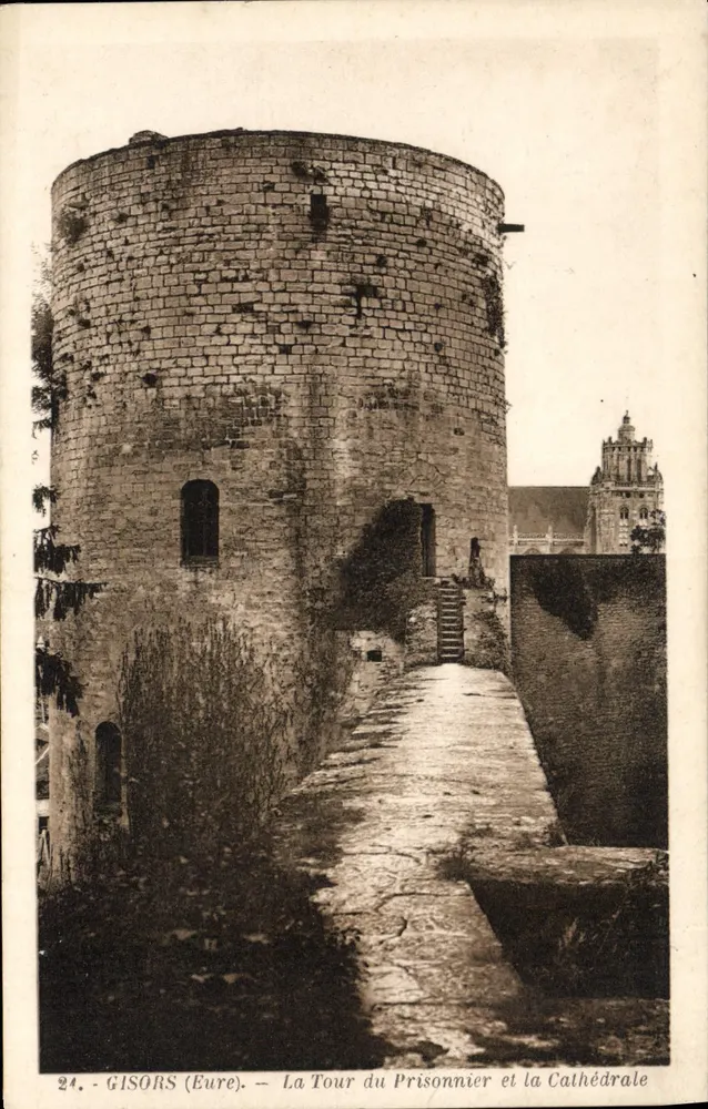 Gisors (Eure) — Die Turm des Gefangenen und die Kathedrale — Edition Bourriez - Vorderseite