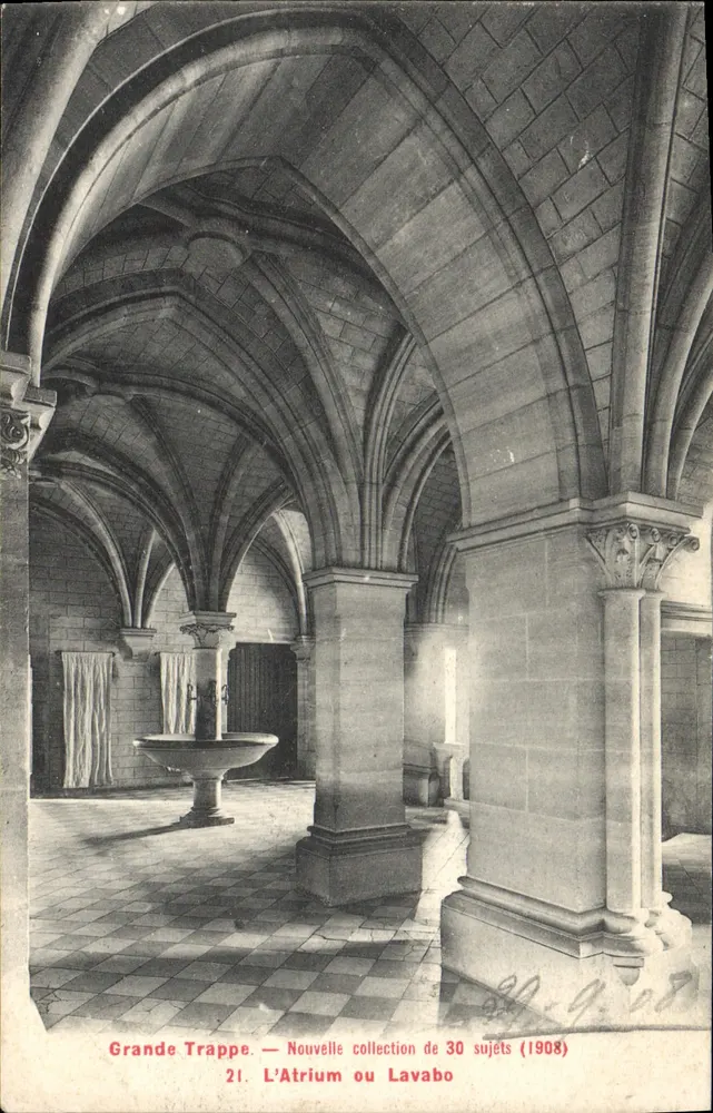 Grande Trappe — O Atrium ou Lavabo — Nova coleção de 30 temas (1908) - Frente