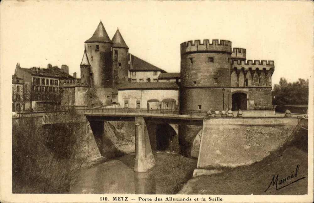 METZ — Porte des Allenards und die Seille — Manoil, n° 110 - Vorderseite