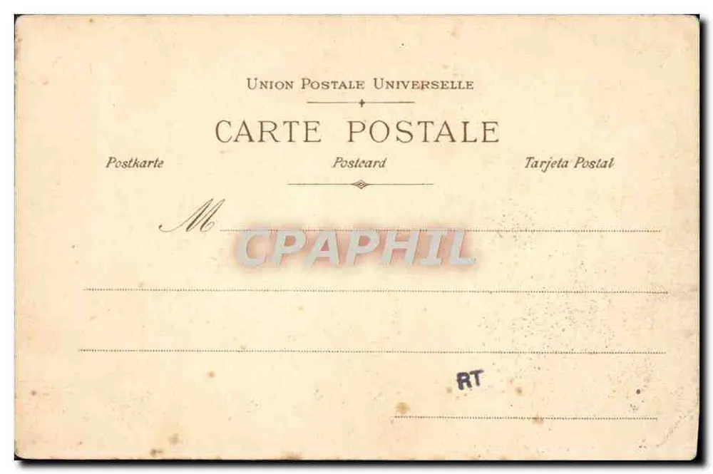 Scène de moisson — femmes récoltant le blé — éditeur Union Postale Universelle - Verso