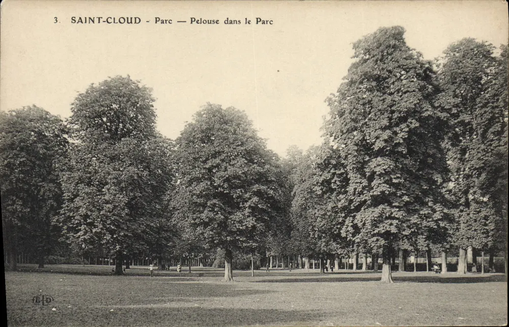 Saint-Cloud - Parque — Grama no Parque — E.P. n°3 - Frente