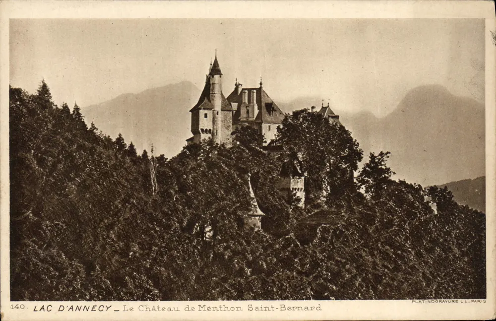 See Annecy — Schloss Menthon Saint-Bernard — Platinogravure L.L. Paris n°140 - Vorderseite