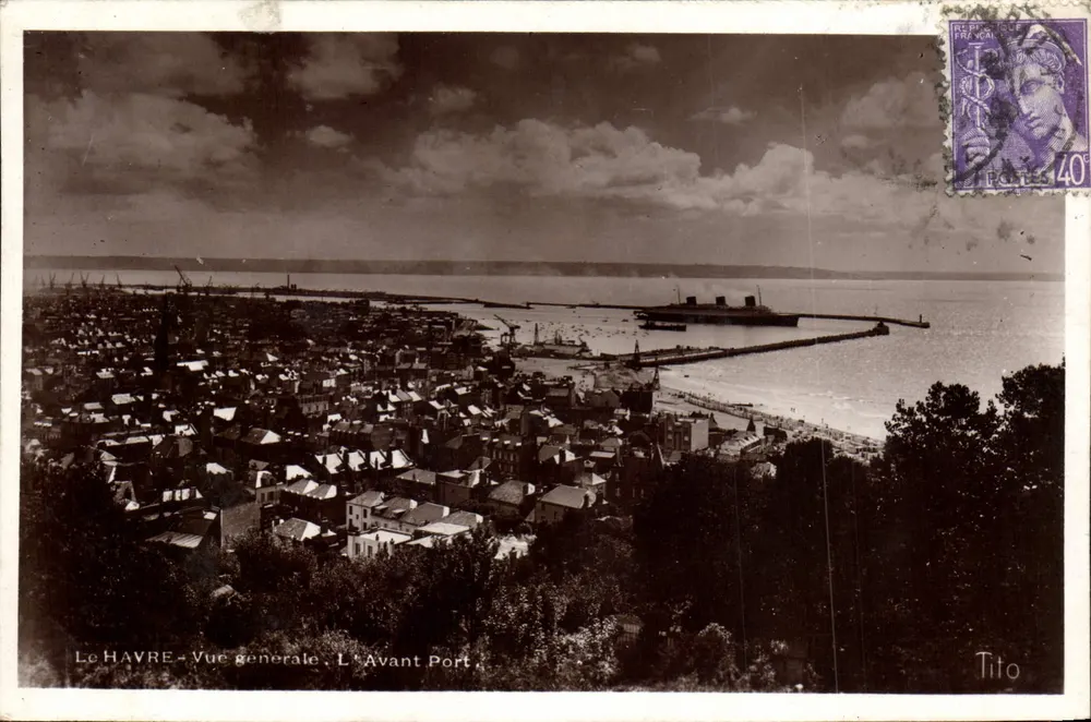 Le HAVRE — Allgemeiner Blick. Der Vorhafen — Tito - Vorderseite