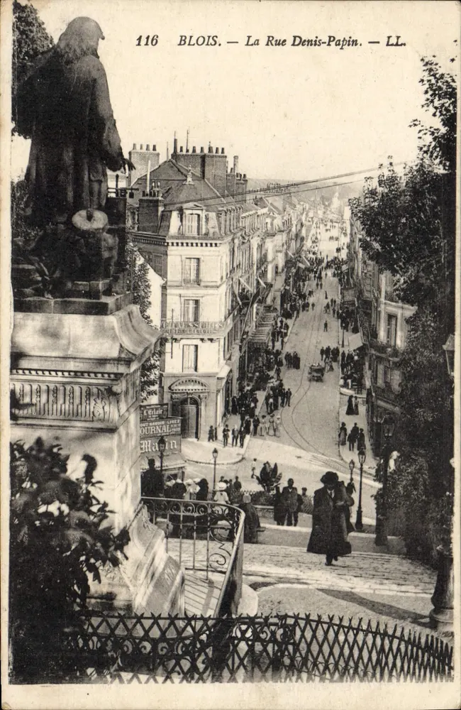 Blois — A Rue Denis-Papin — LL. — N° 116 - Frente