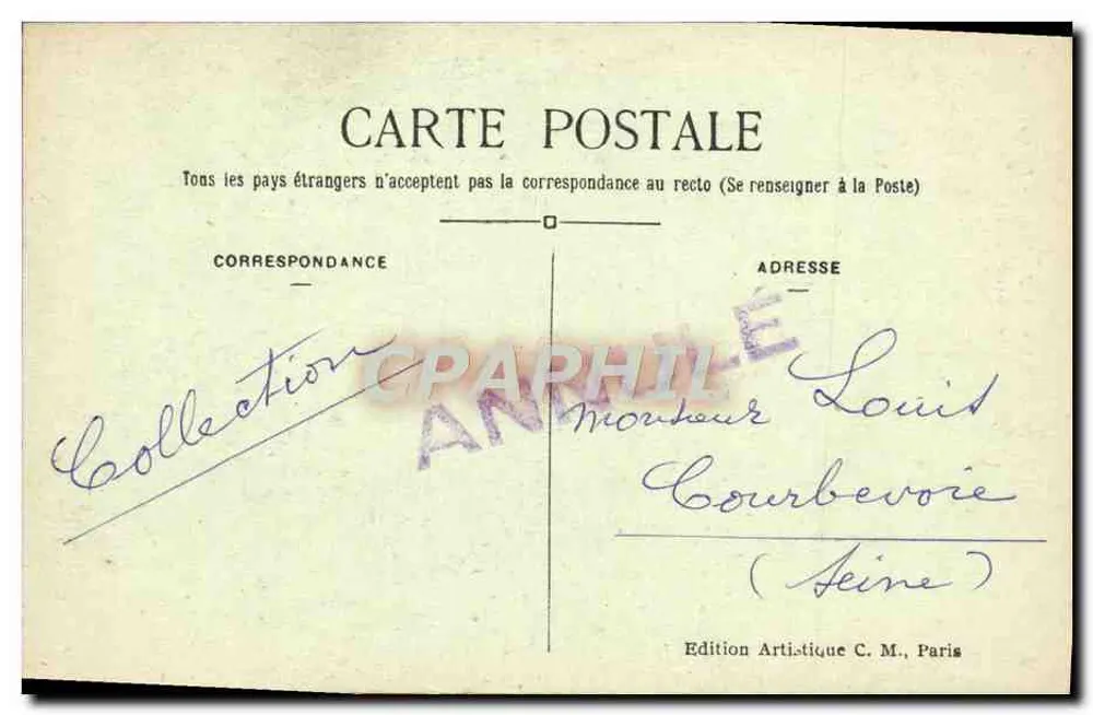 Évreux (Eure) - Die Kathedrale - Der Nordportal — C.M. n°113 - Rückseite
