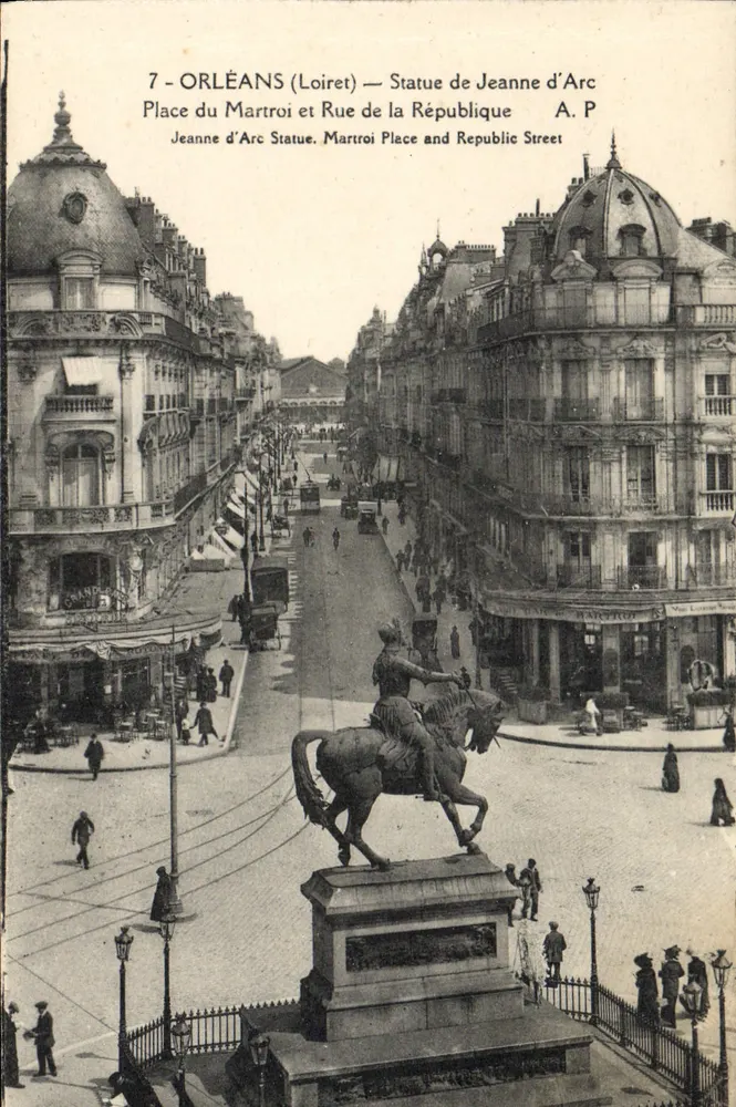 Orléans (Loiret) — Statue der Jeanne d'Arc — A. P. - Vorderseite
