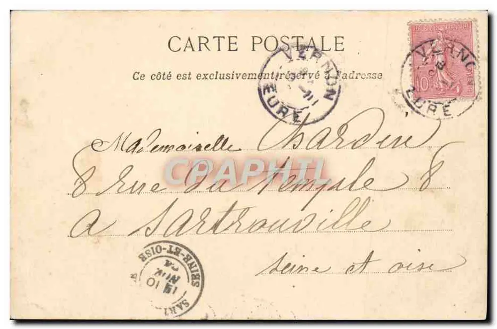 VERNON (Eure) — Um Belo Panorama — Pequeno Editor Lasseron - Verso