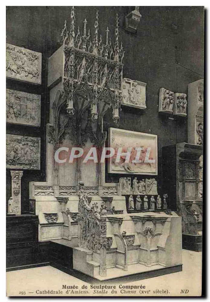 Museum für vergleichende Skulptur — Kathedrale von Amiens. Chorbank (16. Jahrhundert). ND - Vorderseite