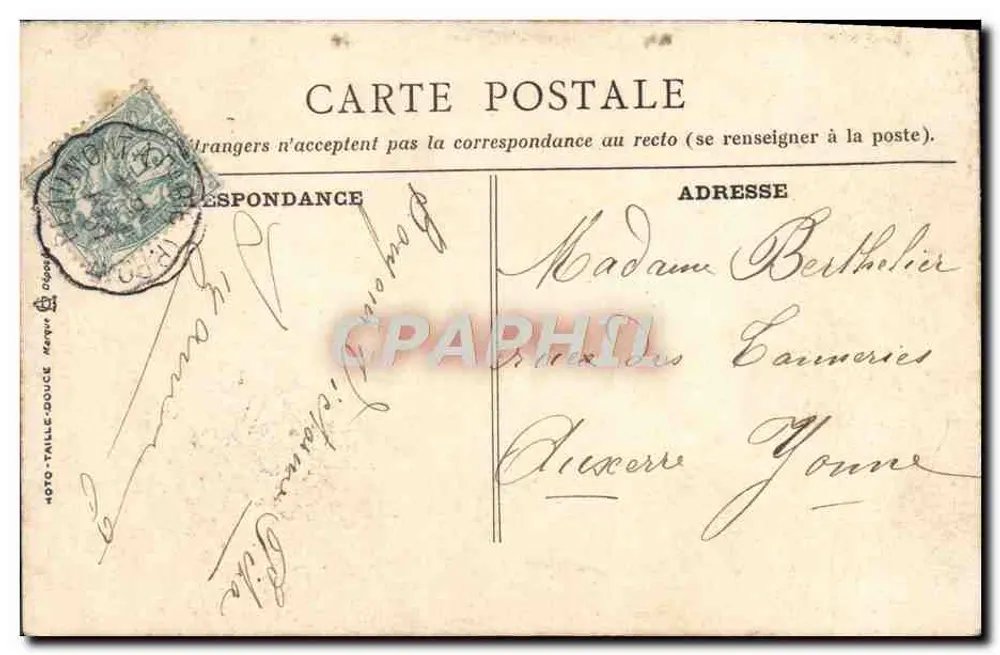 O Curado de Pontoise — cena cômica em uma igreja — A. Seyès, Edição Pontoise - Verso