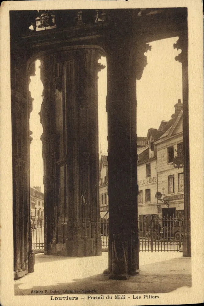 Louviers - Portal des Südens - Die Säulen — Edition P. Duho, Buchhandlung-Papierwaren - Vorderseite