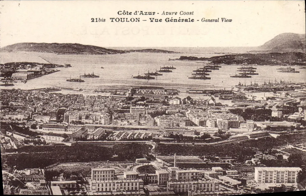 Toulon — Vista Geral — editor Imp. Gensof, 1 rue Jean Jaurès - Frente