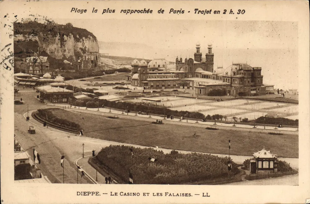 Dieppe — Das Casino und die Klippen — LL - Vorderseite