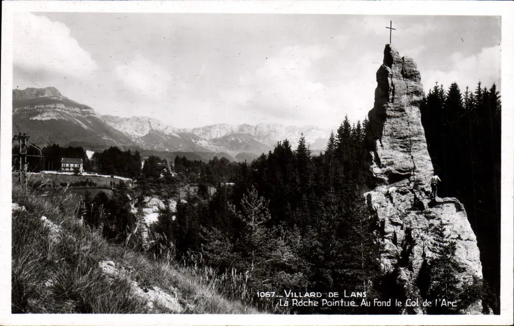 La Roche Pointue — Im Hintergrund der Arc-Pass — Villard-de-Lans - Vorderseite