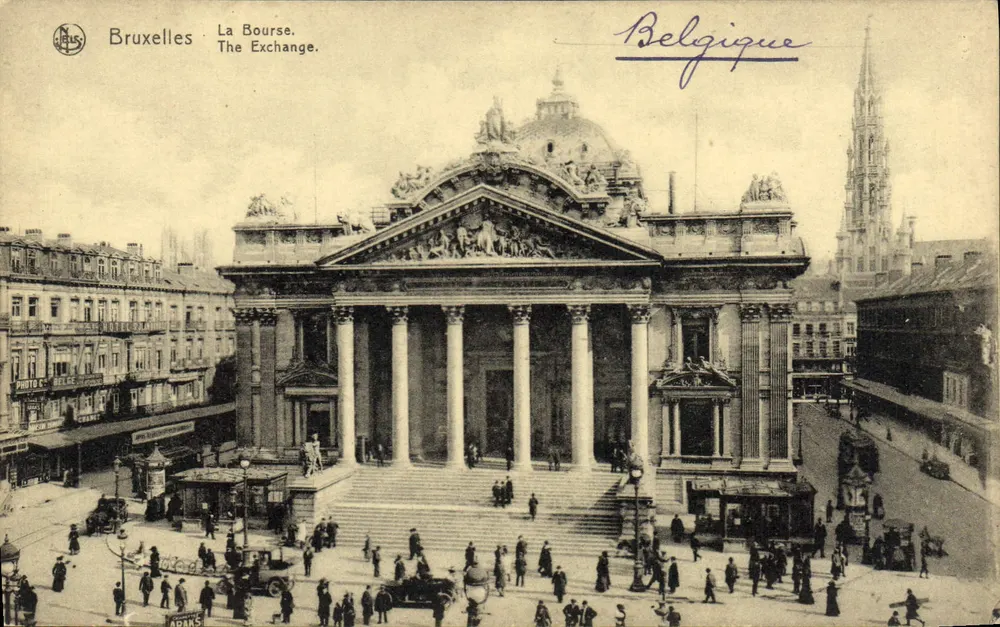 Bruxelas - A Bolsa. The Exchange. — N. B. S. — Série 1, N° 75. - Frente
