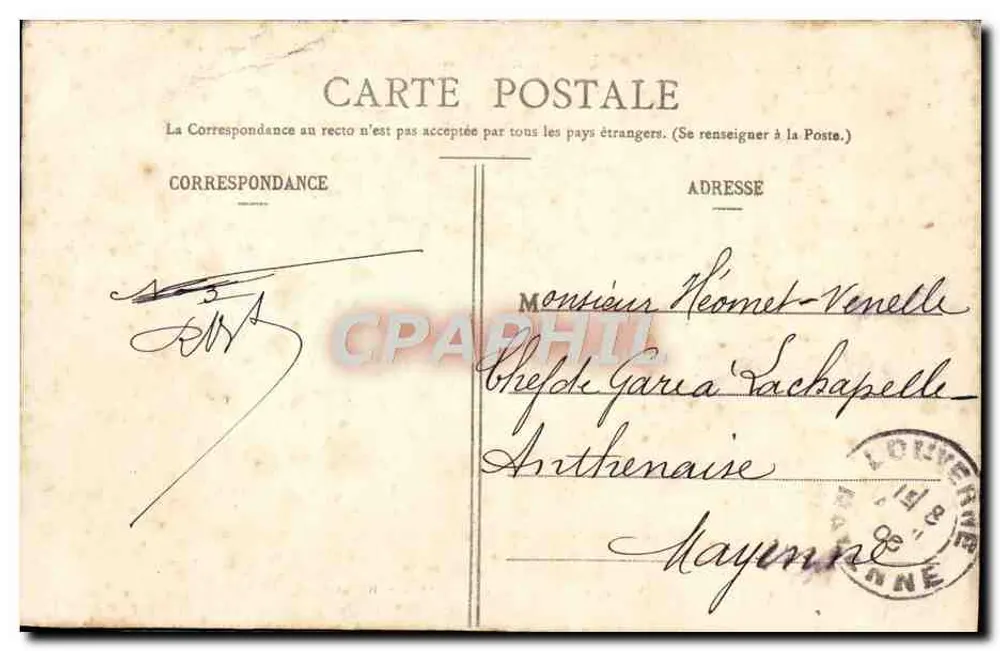 Welle am Felsen der Jungfrau — Biarritz Pittoresque — Sammlung J. Jugand — Nr. 110 - Rückseite