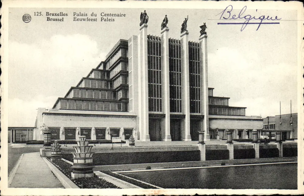 Bruxelles - Pałac Centennaire - Aibert 125 - Awers