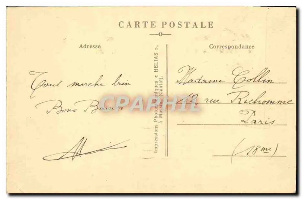 Clermont-Ferrand (P.-de-D.) — Vista Geral — Helias - Verso