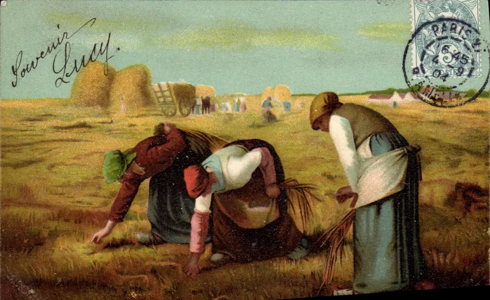 Scena żniw — K.F. Wydawcy, Paryż, seria 588 - Awers